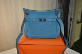 HERMES Taurillon Clemence Swift Jypsiere Gypsy 28 Bleu Paradis