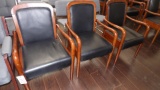 WOODEN ARM CHAIRS