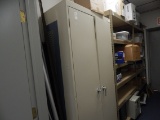 Storage Cabinet with assorted electronic components