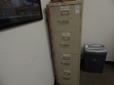 Lot Metal 4-Dr Vertical File Cabinet, 2-Dr Vertical File Cabinet