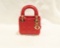 Lady Dior Red Lambskin Clutch 16-BO-1100