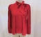 Bebe Red Bow-Tie Blouse Long Sleeved, size 0, new with tags