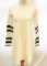 Zara Cream w/Black Trim Knit Long-Sleeved Dress, size S, new with tags