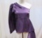 Lovers + Friends Purple One-Sleeve Tie Side Top, size 0, new with tags