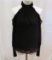 Bebe Black Cold Shoulder Ruffle Top, size XXS, new with tags