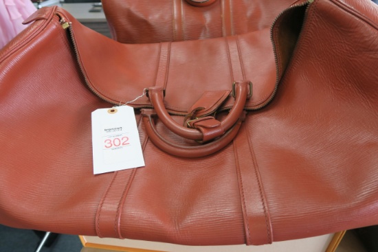 Louis Vuitton EPI Leather Kenyan Brown Large Duffel, with LV Box, wear on edges