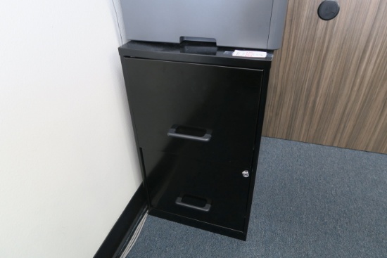 Black 2-Drawer Vertical File Cabinets