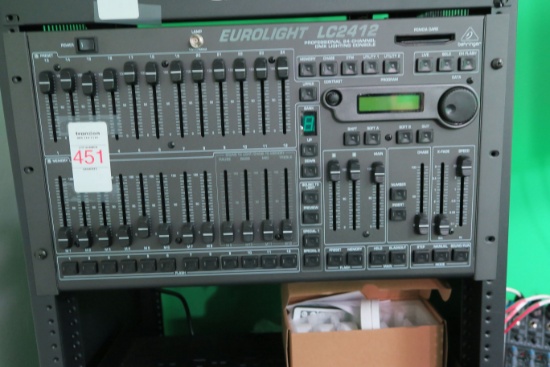 Behringer Eurolight Professional 24 Channel DMX Lighting Console, m/n LC2412 (This item must be remo