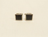 Silver/Snakeskin Cufflinks