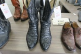 Dan Post Black Leather Cowboy Boots, size 11