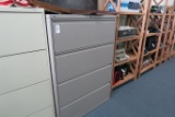 Gray 4-Drawer Lateral File Cabinet