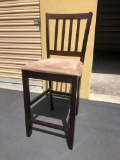 Fabric/Wood Bar Stools  (located in storage in Costa Mesa - buyer must make appointment to pick up f