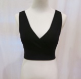 Guess Black Sleeveless Crop Top, size XS, new with tags
