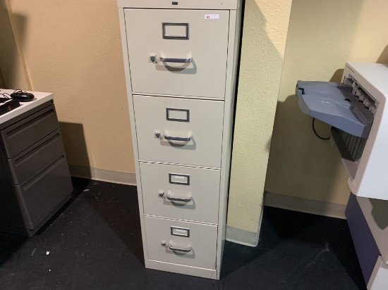 HON 4-Dr Vertical File Cabinet