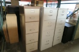 Assorted 4-Dr Vertical File Cabinets