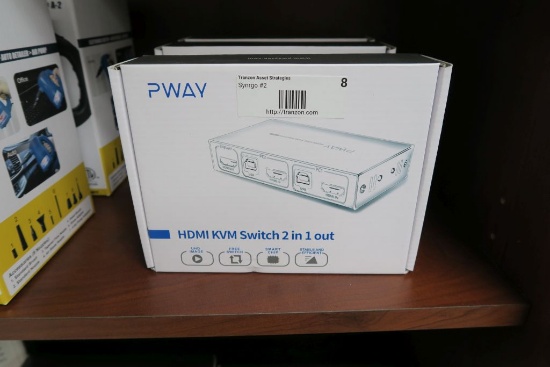 PWAY HDMI KVM Switch, 2 in, 1 out