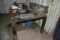 HEAVY DUTY STEEL TABLE W/ DUAL BENCH GRINDER & CONTENTS
