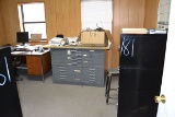 LOT OF OFFICE FURNITURE & SUPPLIES