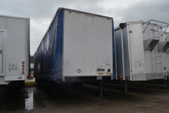 1993 UTILITY 48' FLAT BED TRAILER W CURTAIN SIDE  SN#1UYTF2488TA898310