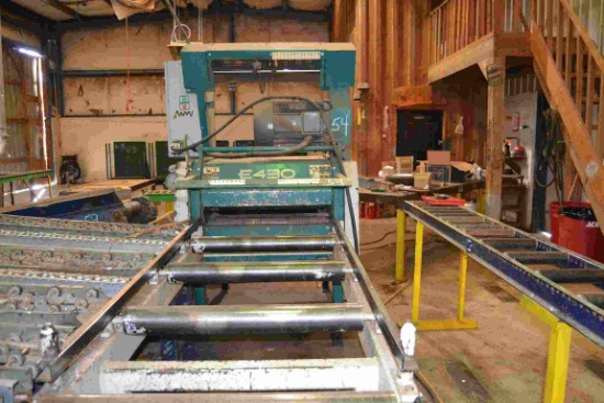 WOODMIZER E430 2 SAW EDGER W/(2) MOVABLE SAWS; W/2 LINE LAZER LITE SYSTEM; W/INFEED ROLLCASE