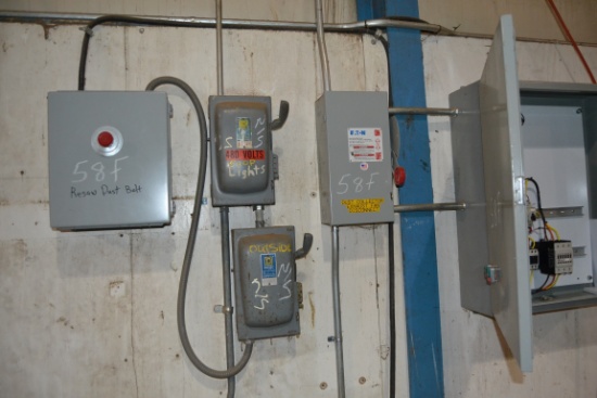 ELECTRICAL PANEL CONSISTING OF: WEG SIZE 2 STARTER W/ 2 SIZE 0 STARTER W/ 30 AMP DISCONNECT