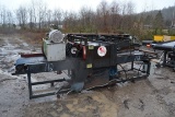 MORGAN 4 SAW SLAB EDGER W/ 7.5 HP HYDRUALIC PACK
