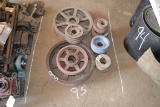 LOT OF PULLEYS