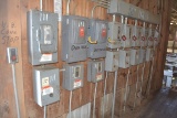 ELECTRICAL PANEL W/ 8- SIZE 1 STARTERS; W/9- 30 AMP DISCONNECTS