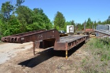 1974 NABORS 35 TON TRI AXLE LOWBOY TRAILER W/ LOADING RAMPS SN#22-215-LD3