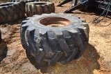 2- 30.5X32 TIRES OF JOHN DEERE WHEELS