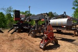 PRENTICE 210E KNUCKLEBOOM LOADER W/ 6 CYL JOHN DEERE DIESEL ENGINE W/ JOYSTICK CONTROLS MOUNTED ON S