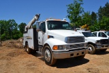 2007 STERLING SERVICE TRUCK W DIESEL ENGINE W/ 6 SPD TRANS W/ SERVICE BED W/ SUMMIT 10620 CRANE VIN#