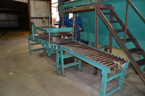 24" X 8' BELT CONVEYOR W/HYDRAULIC DRIVE