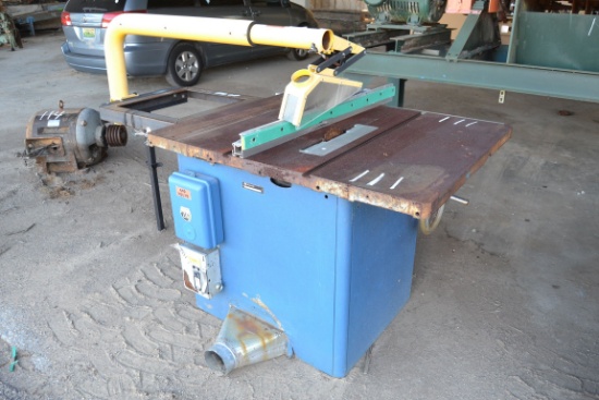 ROCKWELL MODEL 12-14 TILTING ARBOR TABLE SAW