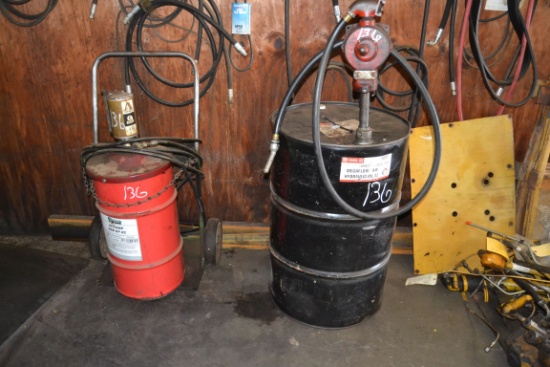RAM AIR OPERATED GREASE PUMP W/ OIL PUMP