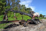 210D PRENTICE KNUCKLEBOOM LOADER W/ CONT GRAPPLE MOUNTED ON SELF PROPELLED CARRIER W/ SAW PACKAGE HO