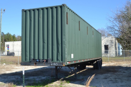1986 THEURER 40' CONTAINER TYPE CHIP TRAILER