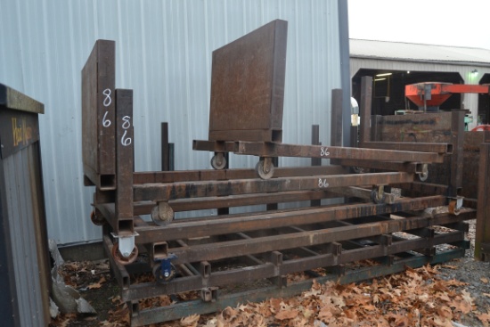 (6) ALL STEEL LUMBER CARTS