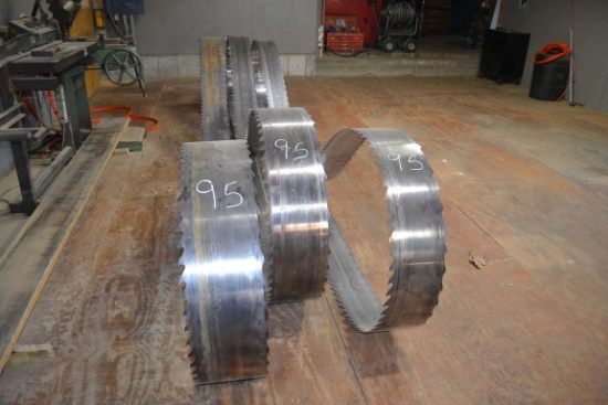 (3) NEW 36' BAND SAW BLADES & 8 USED BAND
