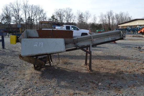 17" X 14' INCLINE BELT CONVEYOR W/DRIVE