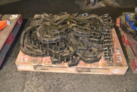 PALLET OF NEW ROLL CHAIN
