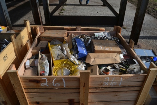 PALLET OF ELECTRICAL PARTS