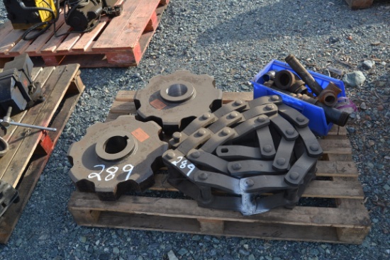 PALLET OF CHAIN & SPROCKETS