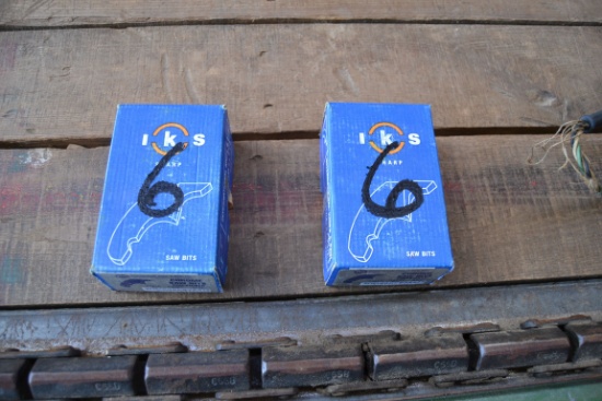 2 NEW BOXES OF IKS  BF 8-9 CROME SAW TEETH