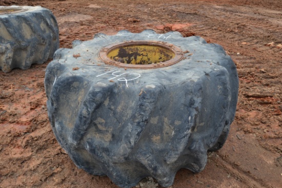 (2) 34"  TIRES ON JOHN DEERE RIMS