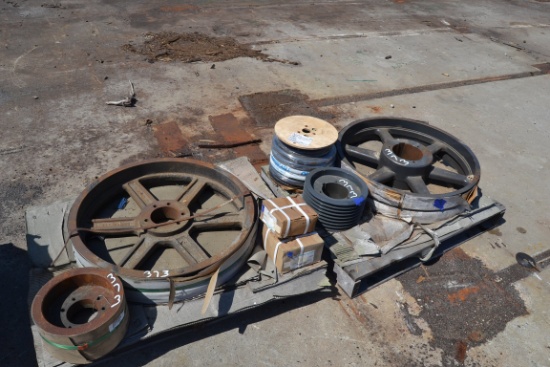 (2) PALLETS OF PULLEYS