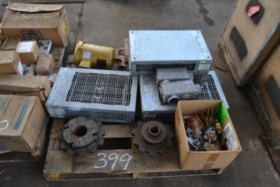 PALLET OF ELECTRIAL PARTS