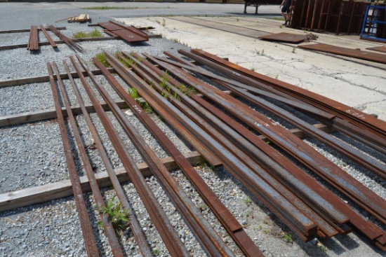 LOT OF FLAT STEEL FROM 2" UP TO 6"