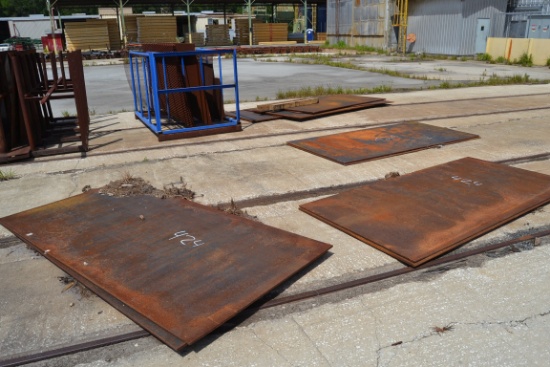 LOT OF 4'X8' STEEL SHEETING