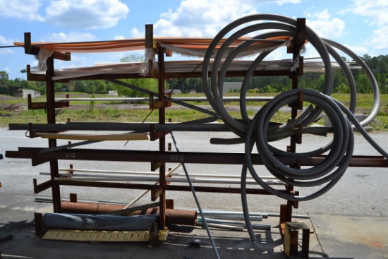 (2) STEEL RACK & STEEL